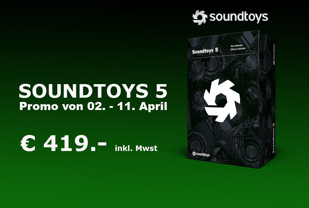 Soundtoys Promo von 02. bis 11. April