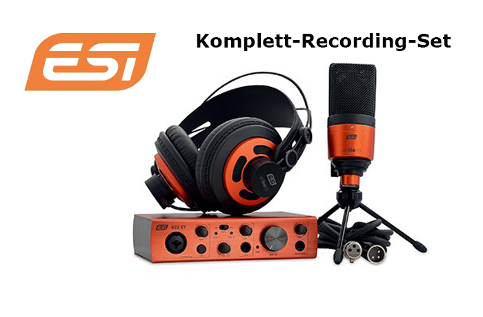 Neu: Komplett-Recording-Set von ESI