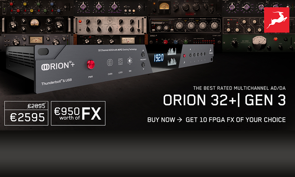 Antelope Orion 32+|GEN3 jetzt mit 10 FX Free