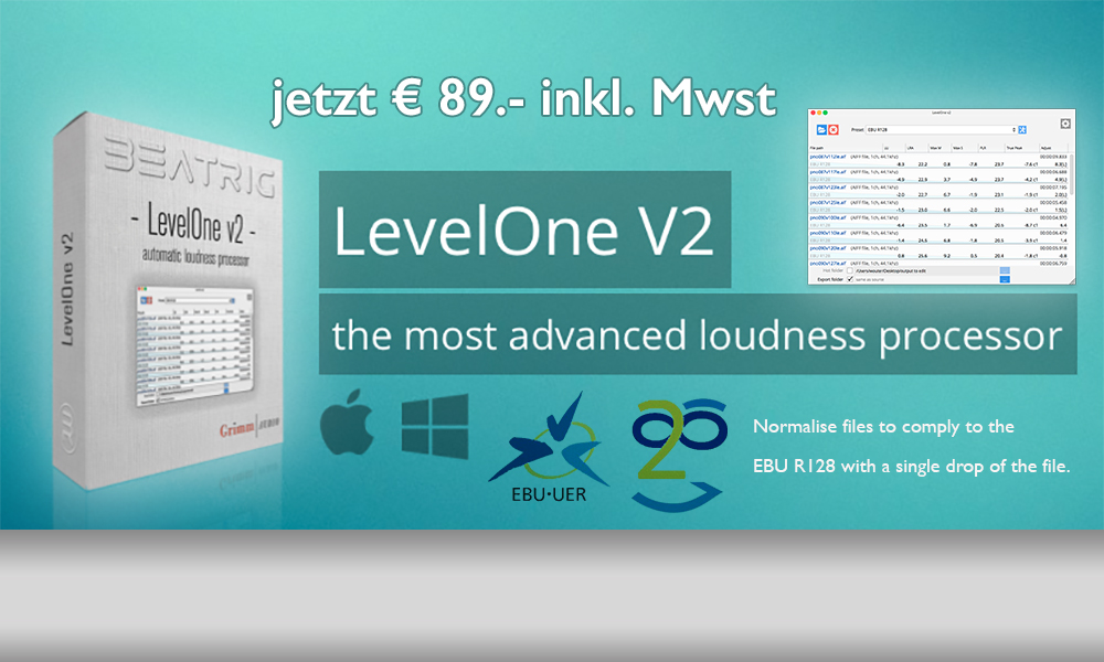 LevelOne V2 – für kurze Zeit um € 89.-