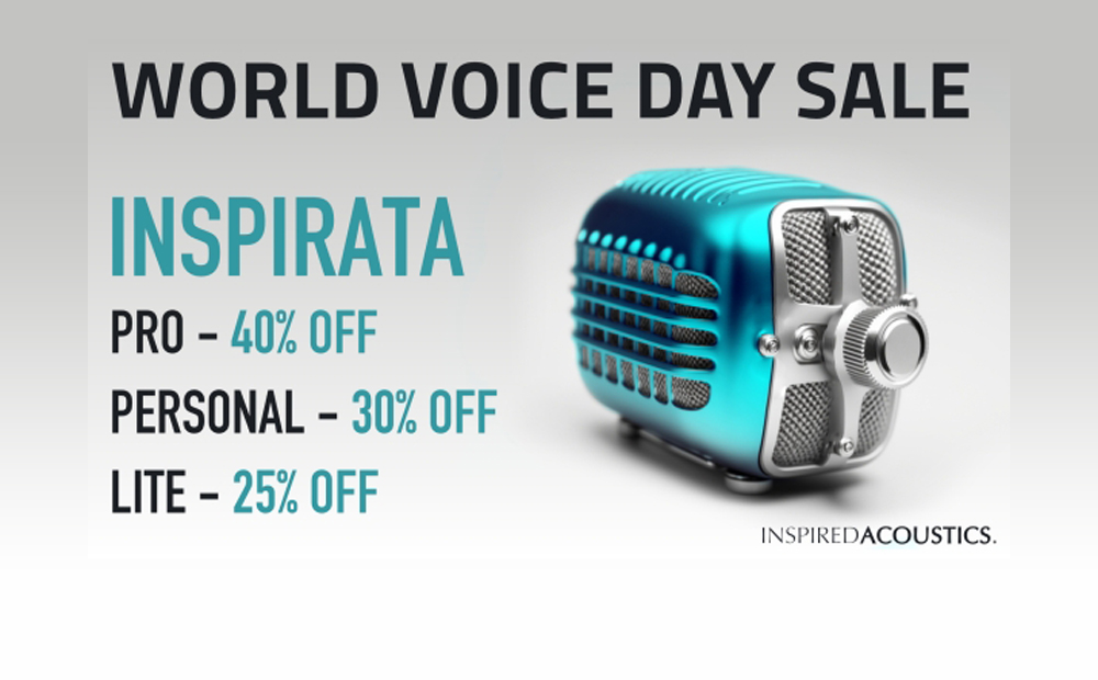 INSPIRATA – World Voice Day Sale